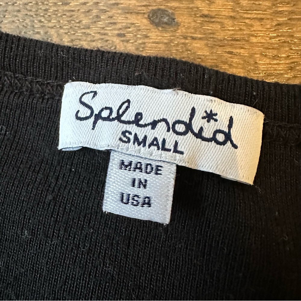 Splendid Basic Black Tee - Picture 3 of 3